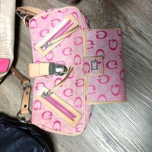 Guess purse and wallet